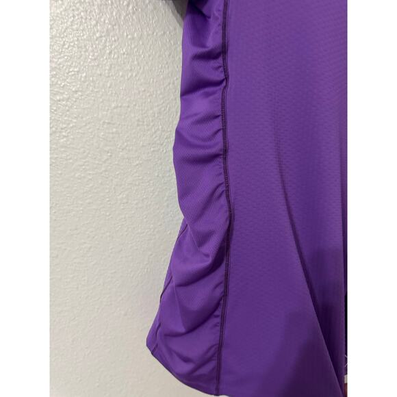 REI Womens Purple Crew Neck Short Sleeve Athletic‎ Workout Shirt Size Small - Picture 3 of 4